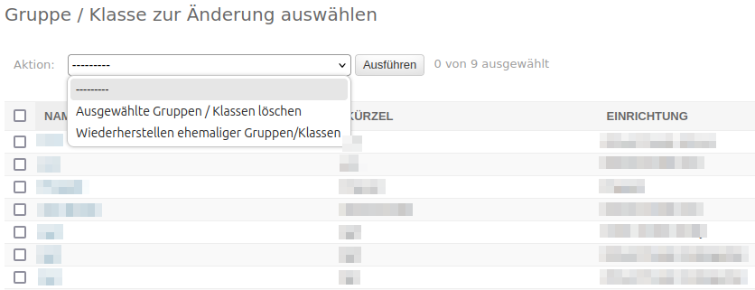 einrichtungsuntereinheit