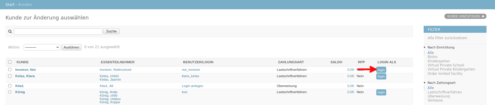 Kundenlogin