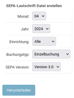 SEPA erstellen