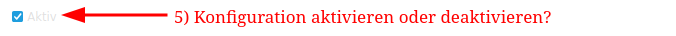 Sammelrechnung Konfiguration