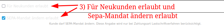 Zahlungsarten Konfiguration